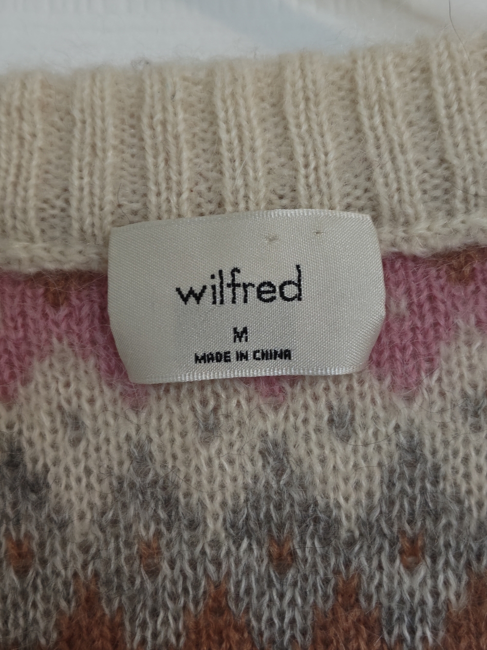 Aritzia Wifred Multicolor Striped Long Sleeve V-Neck Cardigan Mohair Blend M - Picture 10 of 14
